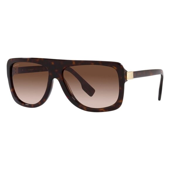 FX01600B New BURBERRY Joan Havana Square BE4362 300213 Sunglasses Women - Picture 1 of 4